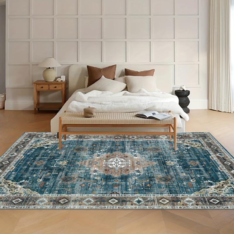 Bohemian Carpet Durable Area Rug Non-Slip Living Room Carpets Bedroom Floor Mat Washable Entry Door Mat Easy To Clean Gift