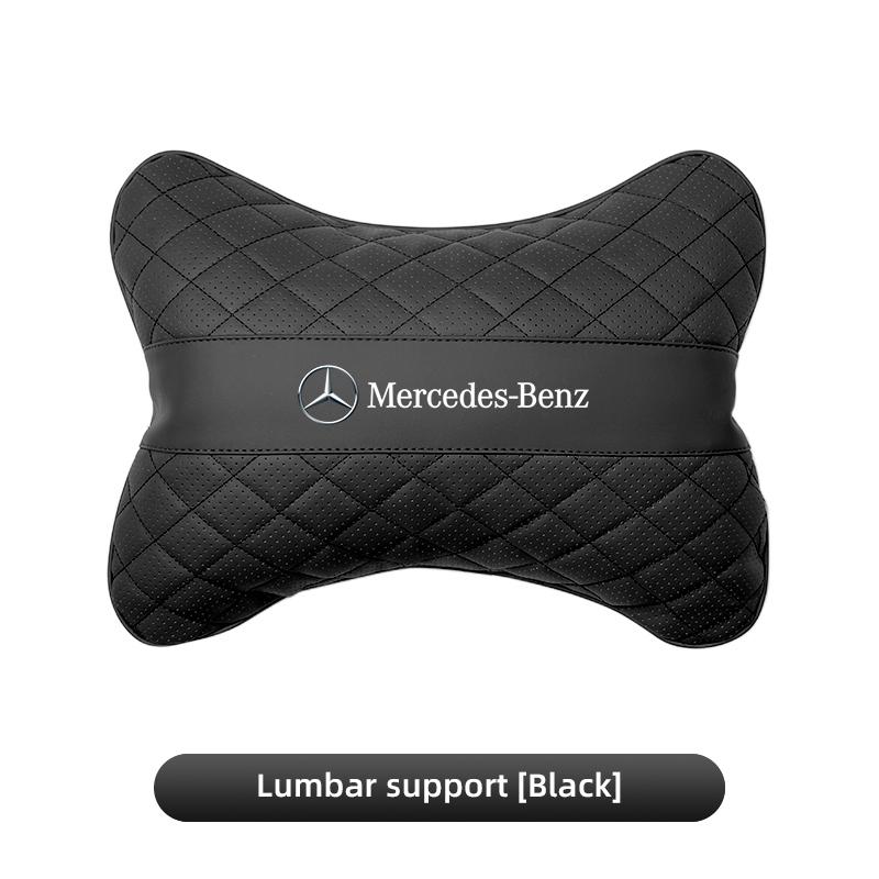 GLC GLB Car Seat Headrest Neck Pillow Lumbar Back Support Pad For Mercedes Benz AMG W177 W176 X166 X167 C257 C218 X253 C118 C11