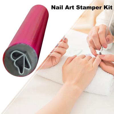 Nail Art Stamp Pen Set 1/4/6Pcs Nail Stamper Kit for DIY Nail Art Designs Nail Stamper Printer for Women Girls Nail Art Stamping Plates Tools