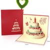 Biglietto di Buon Compleanno Luminoso 3D con Musica e Busta