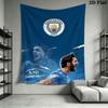 Royal MCFC CrownWall Hanging Printed Fabric Blanket Decorative Tapestries for Bedroom Living Room Home Decor