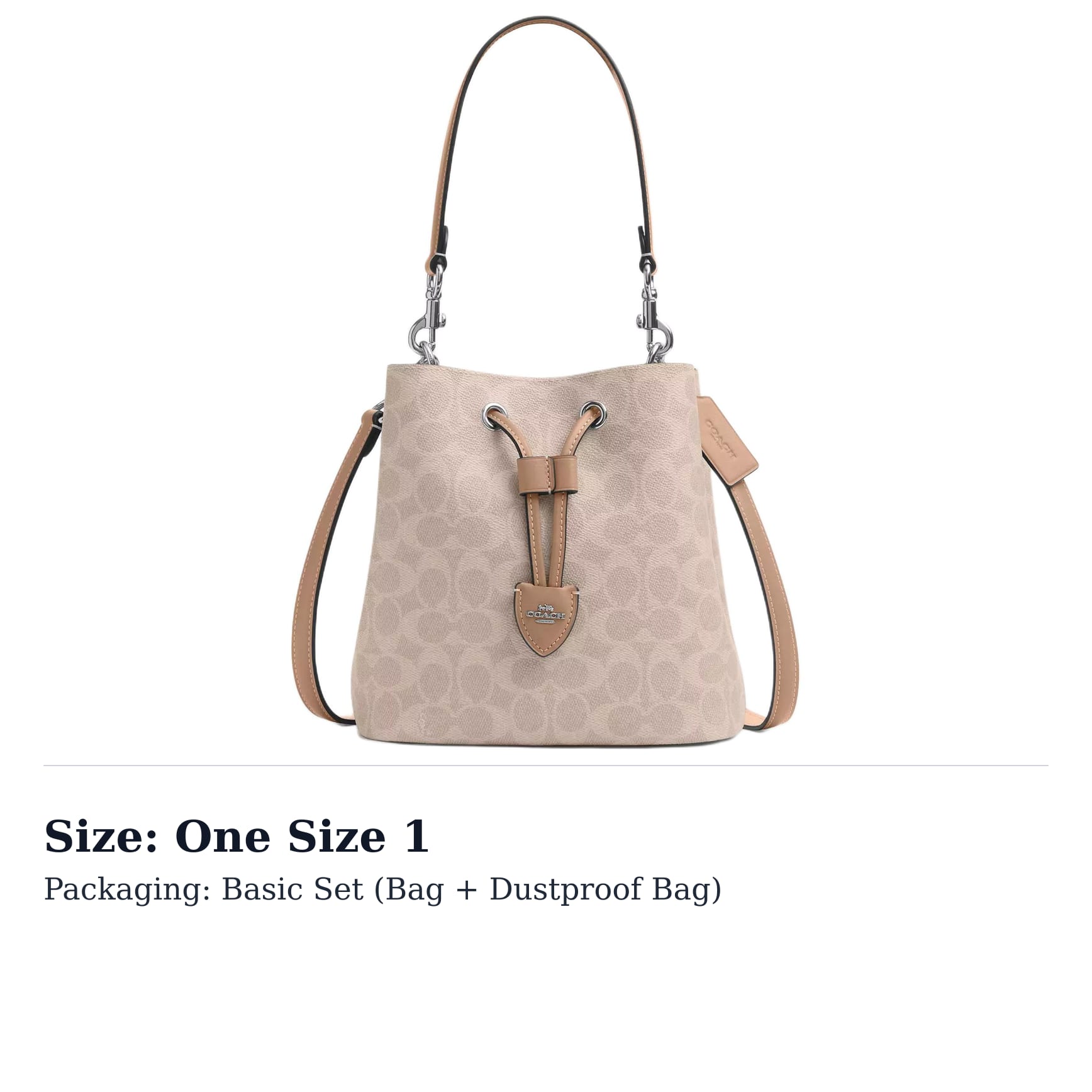 COACH Rowan Artificial Leather Bucket Bag