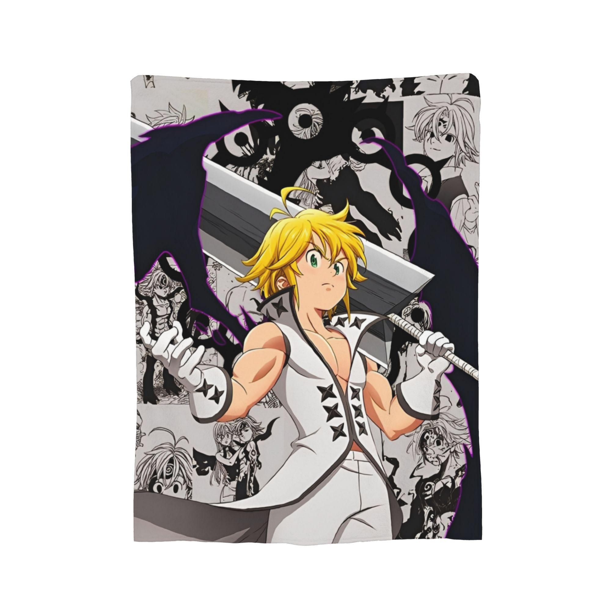 

Аниме Семь смертных грехов Плюшевые одеяла Потрясающие пледы для кровати дивана 150*125см Покрывало, 30x40in