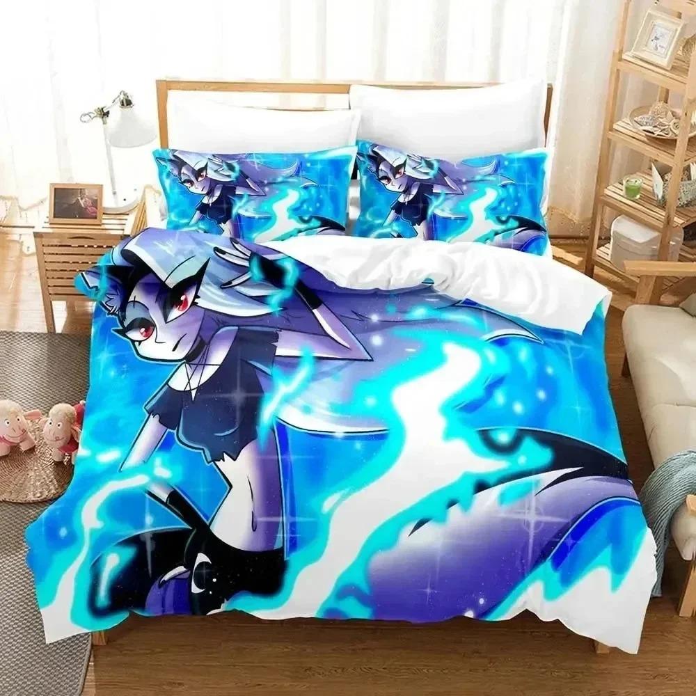 Comforter 3D Print Anime Helluva Blitzo Boss Bedding Set Bedroom Soft Modern S Comefortable