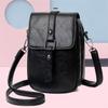 Jednoduchá crossbody taška z PU kůže Jednobarevná Všestranná Taška přes jedno rameno Ležérní Taška na mobilní telefon Dámská