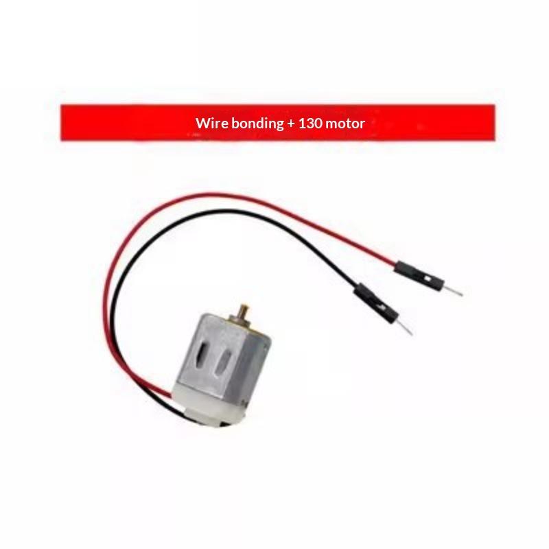 Mini Dc Motor Set With Yellow 3 Blade Fan High Speed Low Noise Perfect For Diy Science Projects
