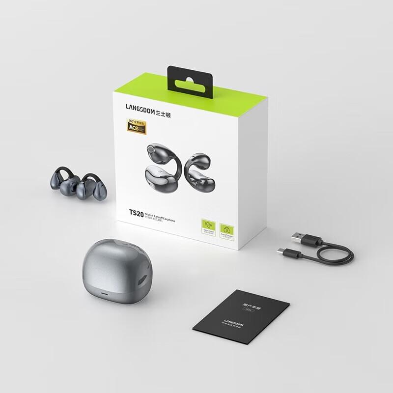 Lanstun TS20 Open-Ear Clip-On Bluetooth Headphones