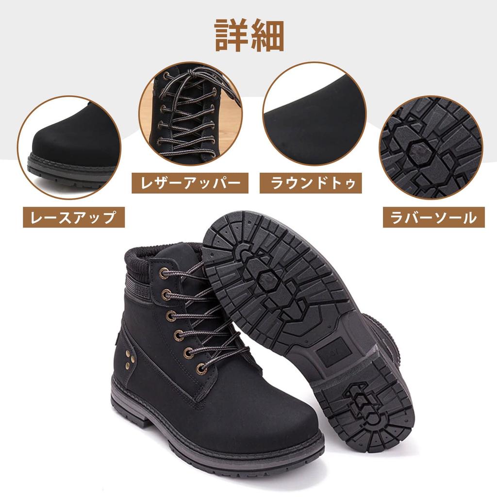 Leather Work Plus Leather English Platform [ziitop] Women's Autumn/Winter High-Top Boots, Size, Women's Shoes, Style, High-Top, Sole, Non-Slip