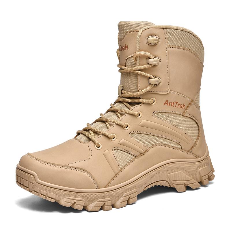 Men Tactical Boot Ankle Desert Military Hunting Hiking Shoes Safety Unisex Lace Up Outdoor Army Brand Motorcycle Climbing Shoes
