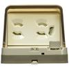 Panasonic Fully Grounded Waterproof Outlet with Earth Terminal Cream Gray WK4102K