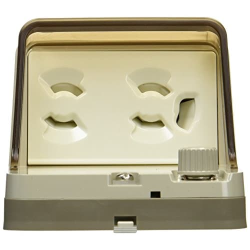 Panasonic Fully Grounded Waterproof Outlet with Earth Terminal Cream Gray WK4102K