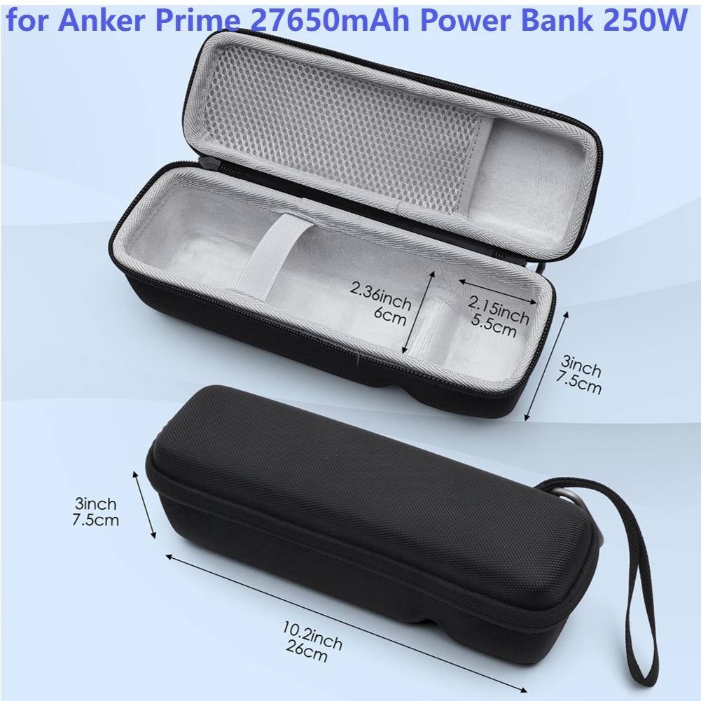 Carrying Case Shockproof Travel Protective Case EVA Anti-scratch Hardshell Case for Anker Prime 27650/20000/12000mAh Power Bank