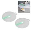 2Pcs Bowl Anti   Lid Mixer Bowl Cover Silicone Egg Whisk Splatter Guard Cover for Mixing Eggs Whipping Crm Frothing Milk