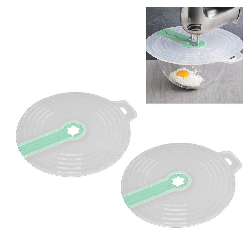 2Pcs Bowl Anti   Lid Mixer Bowl Cover Silicone Egg Whisk Splatter Guard Cover for Mixing Eggs Whipping Crm Frothing Milk