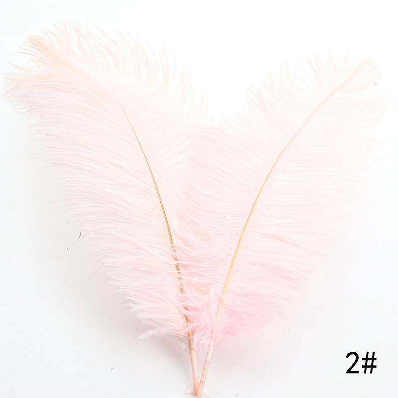 High Quality Ostrich Hair 35-40Cm Multi-Colored Decorative Feathers, Stage Room Flower Arrangement Feathers