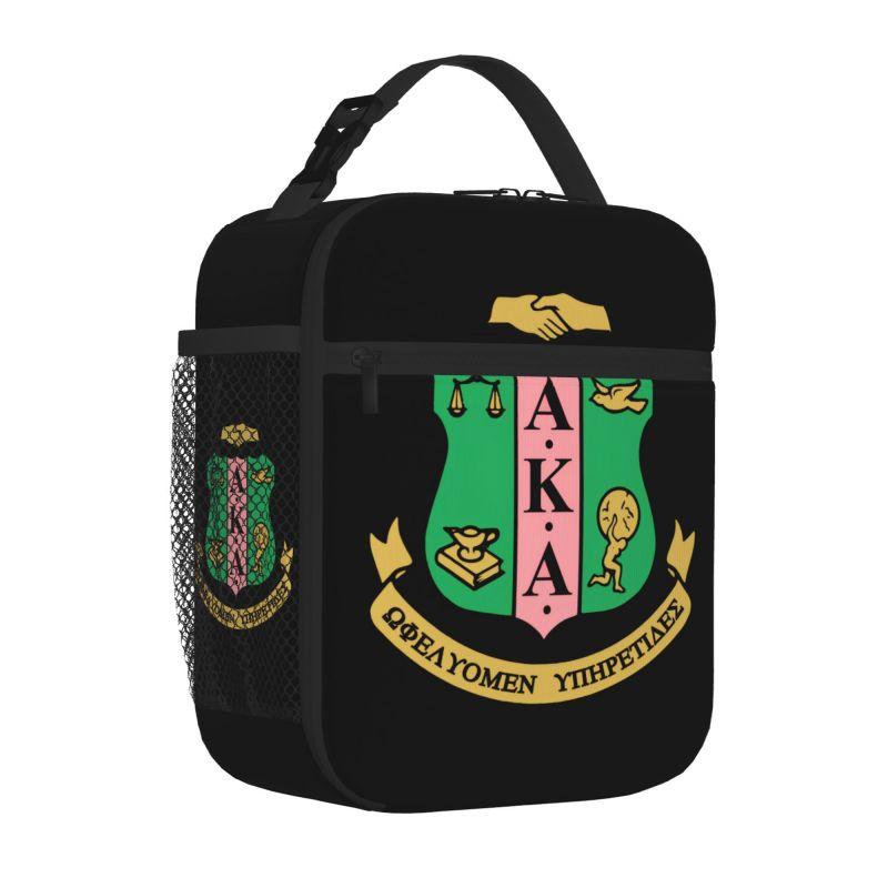 AKA Sorority Gifts Lunch Box Reusable Oxford Tote Bag Large Capacity Cooler Thermal Lunch Bags for Women Men Travel Work Picnic