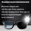 Neues Upgrade Intelligente Brille mit Kamera Videoaufnahme KI Fotoerkennung Bluetooth Anruf KI Übersetzung Sprach Sonnenbrille für Männer Frauen UV Schutz