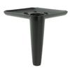 Furniture leg, stiletto, black matte, height 10 cm