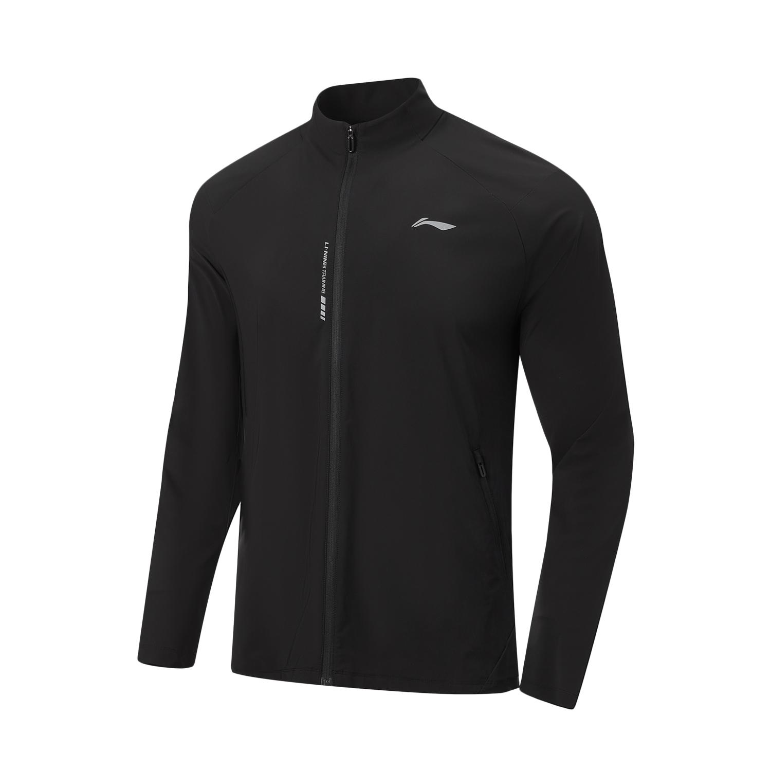 

Спортивная куртка Li Ning Fitness Series с воротником-стойкой, вышитыми буквами с логотипом, мужские куртки AFDWJ65-1