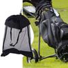 Mesh Bag Golf Cart Storage Bag Cute Practical Nylon Golf Ball Drawstring Pouch Durable Black Golf Ball Container