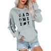 Women's Fashionable, Casual, Comfortable Round-neck, Hooded, Long-sleeved, Rugby-print Warm Sweater