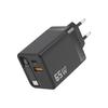 65W GaN Wall Travel Charger Adapter Mini EU Pin Plug Retractable Cable OTP Compatible PD 3.0 QC3.0 for Macbook Mobile Phone