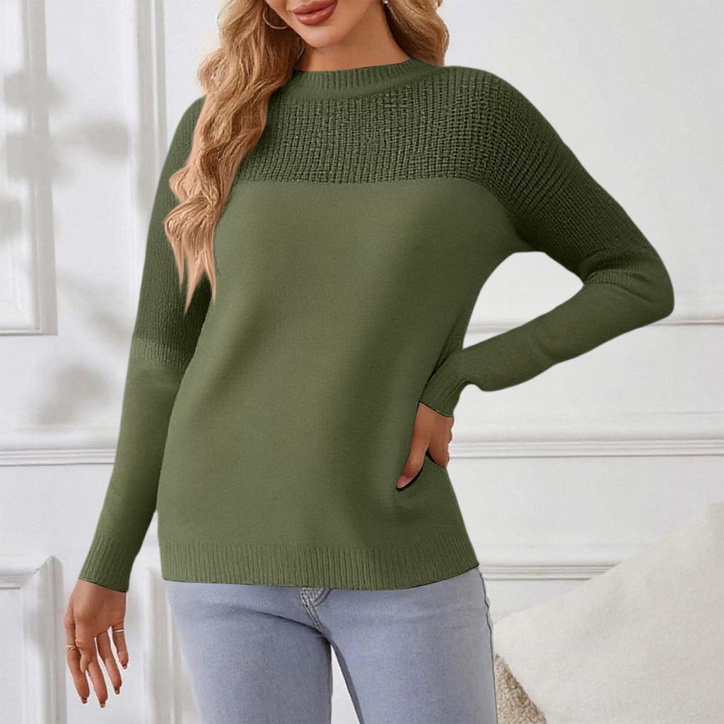 Women's Long Sleeve Winter  Sweater Sweater Knitted Pullover Round Neck Sweater Pullover Knitted Sweater