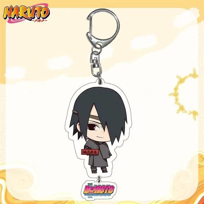 Anime Naruto Acryl Schlüsselanhänger Mithelfer Uzumaki Naruto Cartoon Schlüsselanhänger