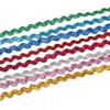 15Yards 8mm Width Wavy Design Ric Rac Ribbon Polyester Fringe Trim Ribbon  For Clothing Sewing