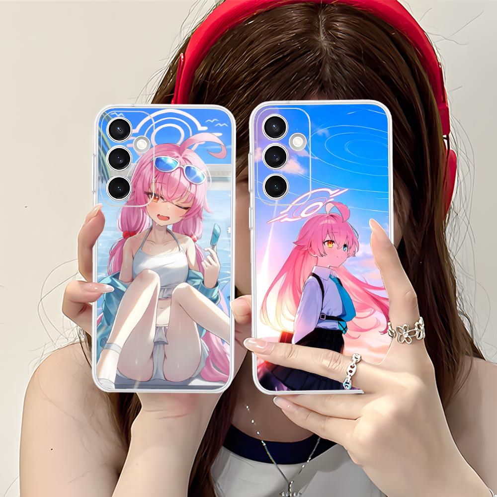 Blue Archive Takahashi Hoshino Phone Case for Samsung Galaxy S25 S24 S23 S22 S21Plus FE Ultra Clear Colorful Cover Cover