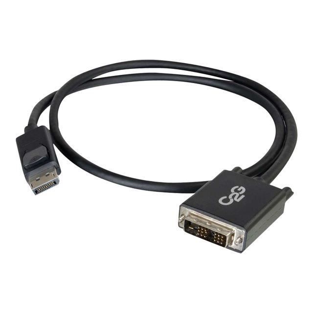 Câble DisplayPort M Vers DVI M 2m - C2G - Noir - Blindé