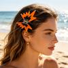 Pinza per Capelli Acrilica con Decorazione Farfalla Clip per Capelli Parte Posteriore della Testa Leggera Resistente alla Rottura Pinza a Morso di Squalo Accessorio per Capelli per Chignon Coda di Cavallo
