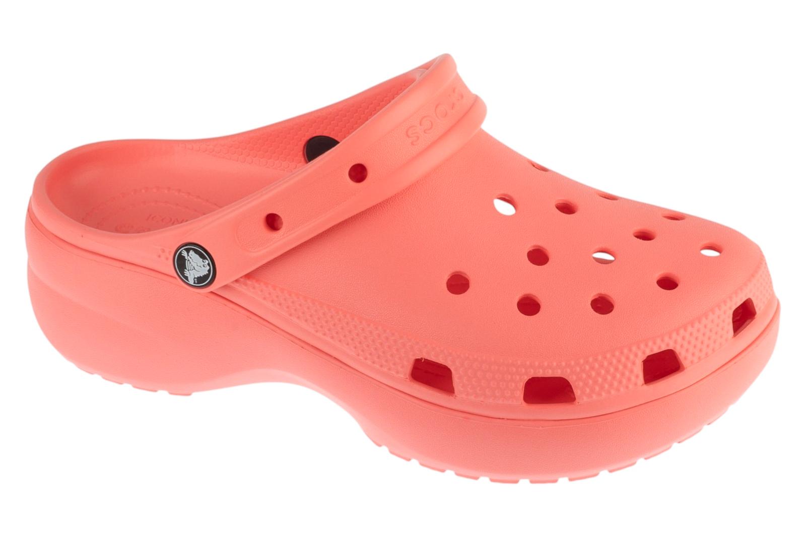 Crocs Donna Rosa Donne, Pantofole, Classic Platform Clog, (38) - Immagine 2