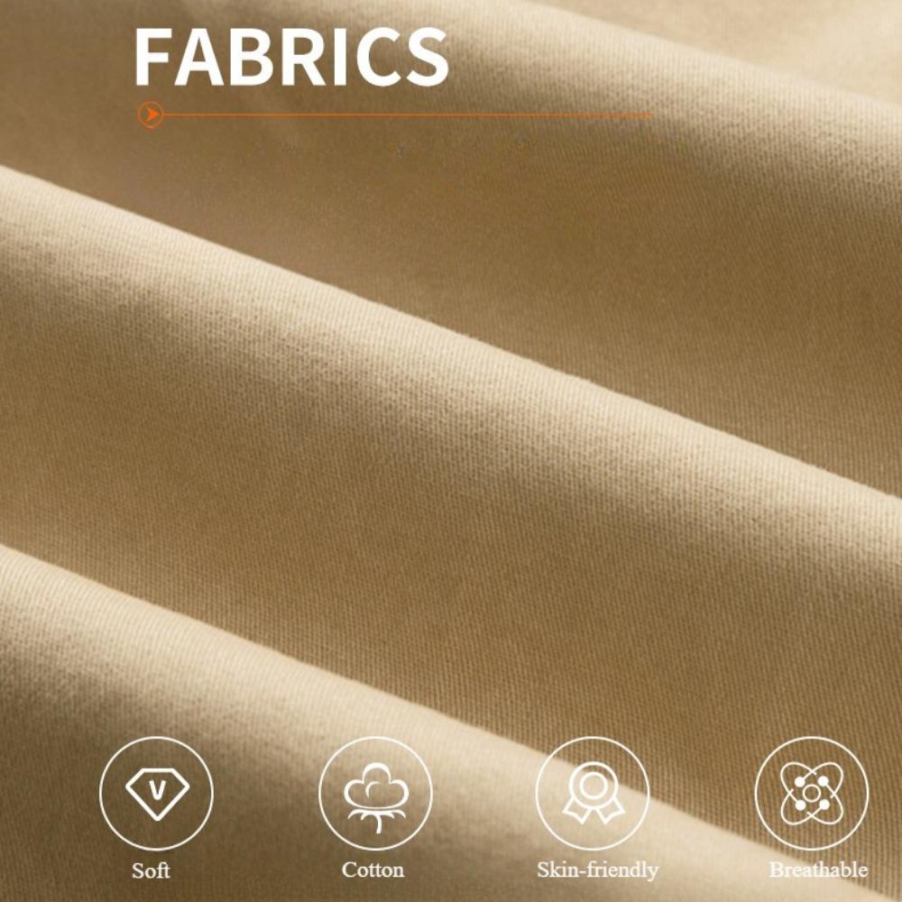 Casual Pants Men's Spring Autumn Cotton Cargo Trousers Large Sports Pants Loose Straight Man Elastic Waist Work Pants