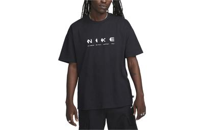 T Shirts Men's Black Crew Neck Moderate Straight Fit DX9465-010
