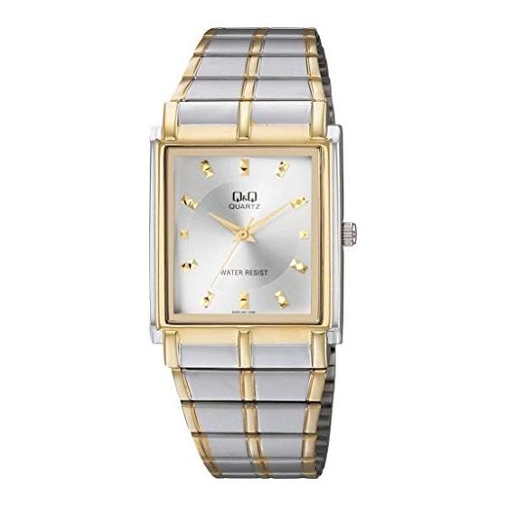 [Citizen QQ] Часы аналоговые водонепроницаемые с металлическим ремешком QA80-401 мужские серебристые