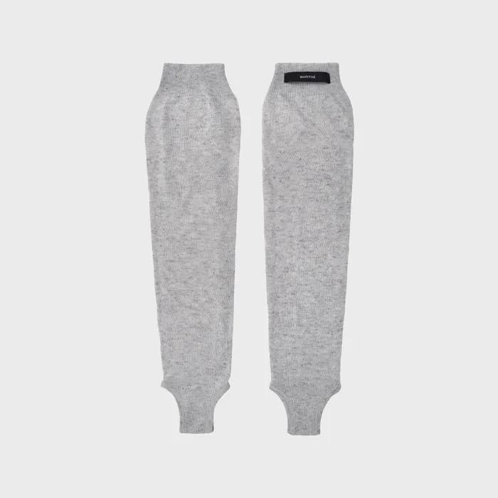 W SHEER LEG WARMER gray