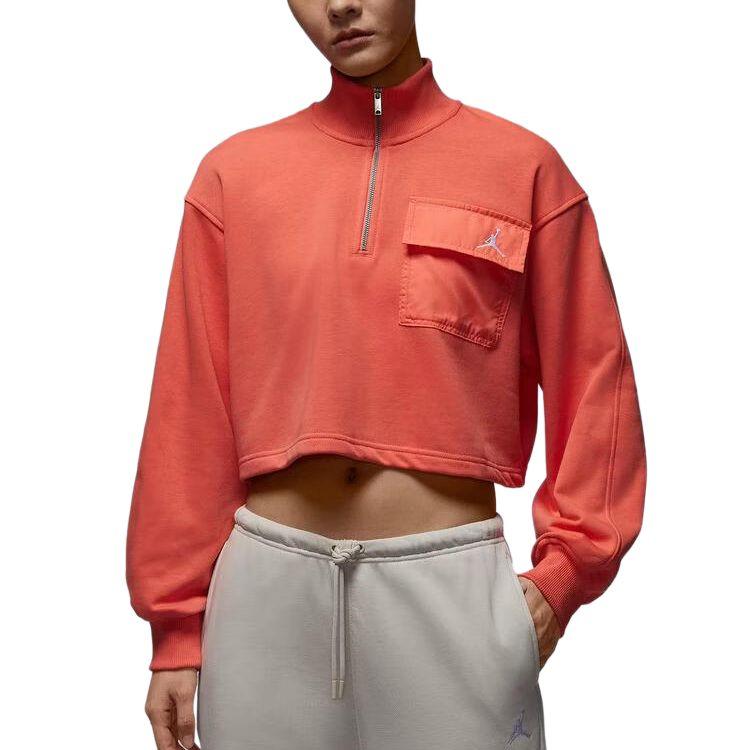 Jordan Brooklyn Fleece Quarter Zip Soft Sweatshirt Women tops IF1070-643