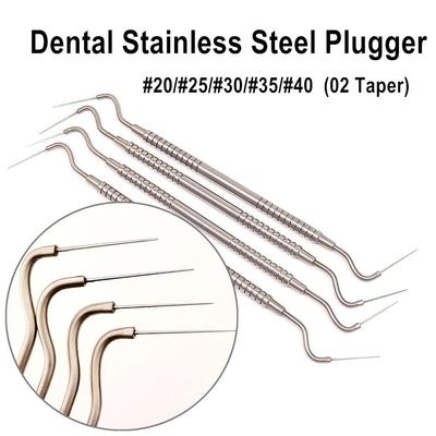 Edelstahl Dental Hand Plugger Zahnarzt Endodontie Sonde Instrumente Füllen Obturation Endo Materialien Spachtel Werkzeug 02 Taper