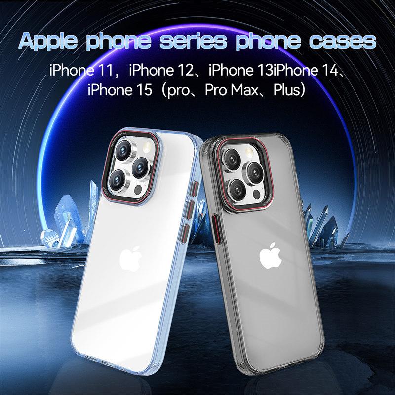 Luxury High Quality Transparent Acrylic Case for iPhone 15 Pro Max 14 Plus 13 12 Pro 11 All-inclusive Drop Protection Cover
