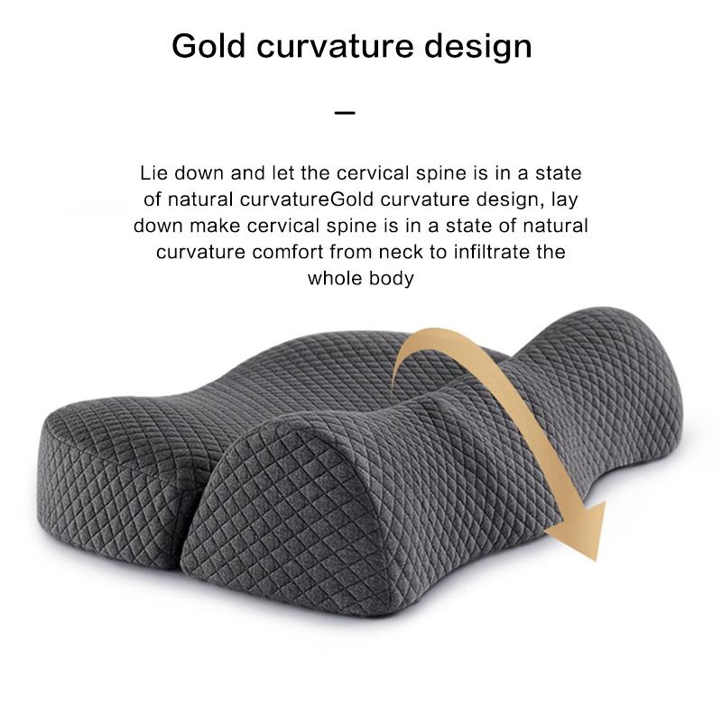 Cervical Pillow, Memory Foam Contour Pillow, Bed Pillows for Side Sleeper Ergonomic Orthopedic Sleeping Pillow