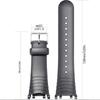 Rubber Strap Suitable for Suunto Vector Men's  Wristband Outdoor Sports Waterproof Watch Band Buckle Screw Tool