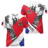 3D Printed Haitian Flag Pattern T-shirt For Men Haiti National Emblem Short Sleeves T Shirts New In Men's Crew Neck Tee Shirt