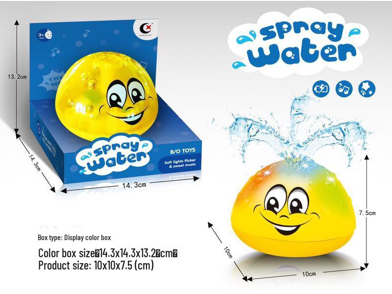 Electric Spraying Ball with Light & Music: Baby Bath Toy