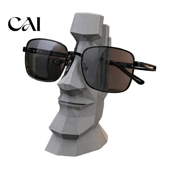 Detailed Craft Sculpture Hand Carved Eyeglass Holder, 3D Printed Nose Shaped Stand, Unique Bedroom Shelf Ornament Decorative Display Rack, for