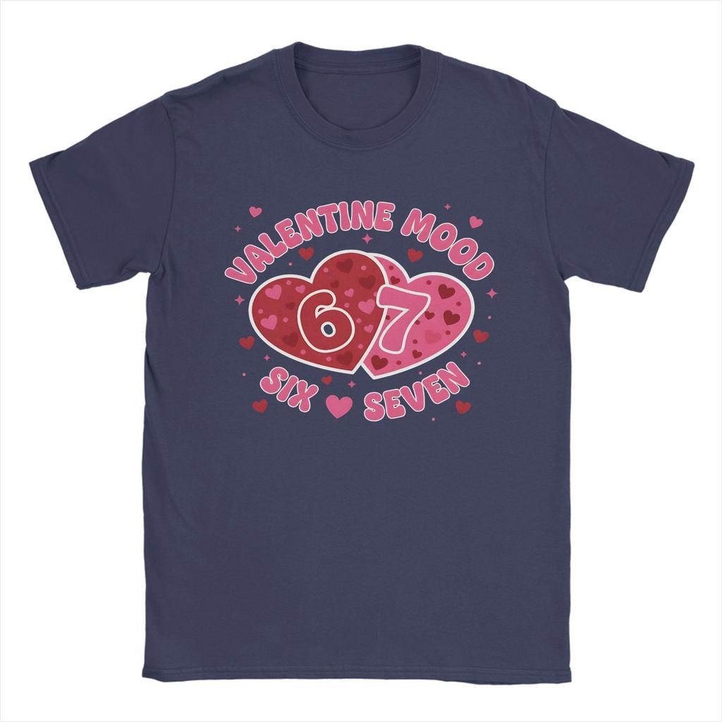 Valentine Mood 67 Meme Hearts Love TShirt Summer Trending TShirts Man Cotton Crew Neck Clothing Short Sleeve Y2K Casual Tops