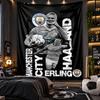 Sieninis gobelenas Erling Haaland spaudinio audinys svetainei, miegamajam, namų dekoravimui