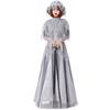 Japanese Vintage Skull Ghost Bride Costume Halloween Cosplay Lace Princess Dress Women