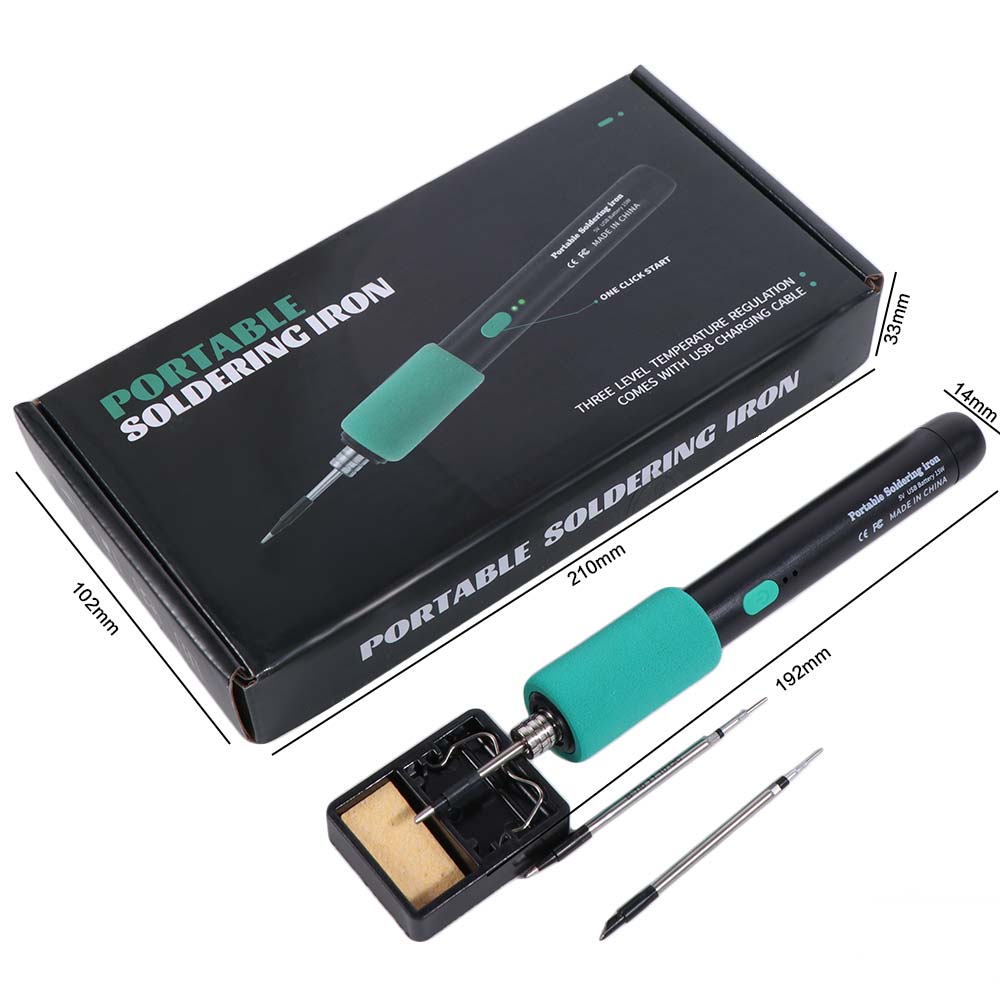 3 Temperature Settings USB Soldering Iron Dual-Use Function Electric Iron Solder  Jewelry Making