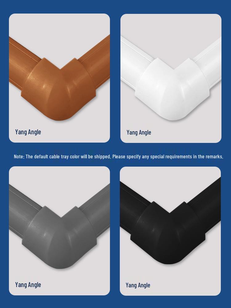 Driehoekige PVC Oppervlaktemontage Hoek Kabelgootstrip voor Decoratieve Kabelgeleiding